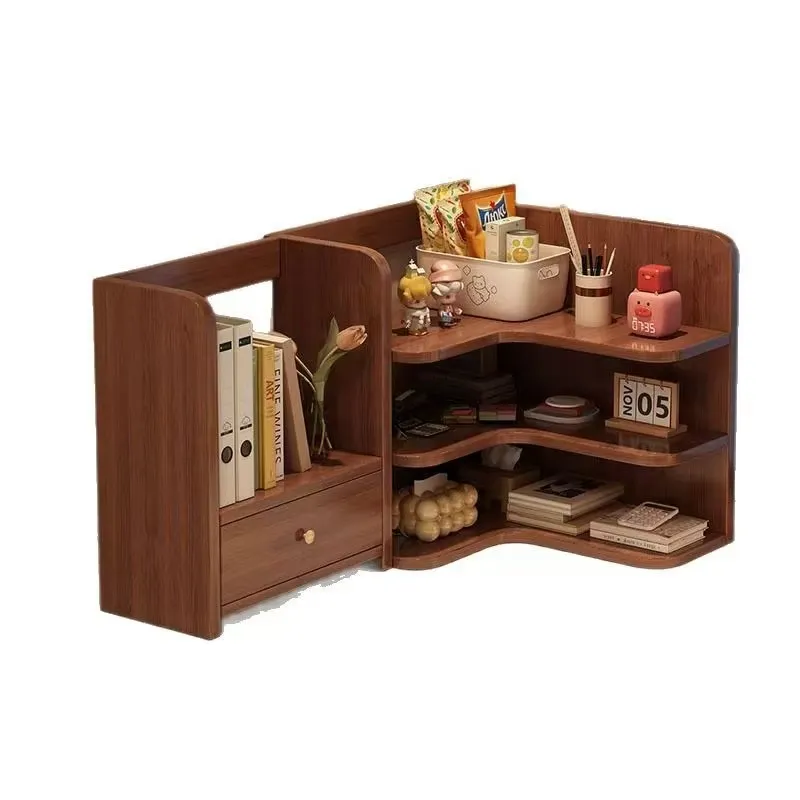 Stationery Office Supply Store - L-shaped desk storage box with drawers,