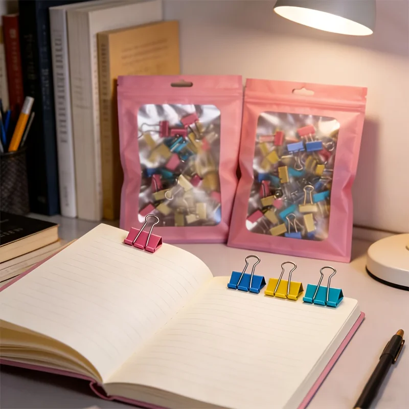 50 Pack Random Color Long Tail - Binder Clip Assorted review and price